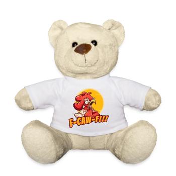 Angry crows f-caw-f - Teddy Bear - white - Front