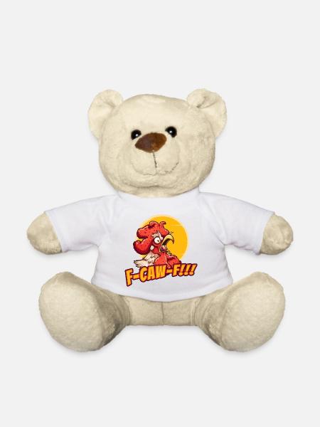 Corbeaux en colère f-caw-f - Nounours - blanc