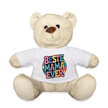 Beste Mama Ever - Teddy - Weiß - Vorne