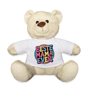 Best Mom Ever - Teddy Bear - white - Front