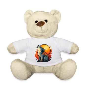 Wolf heult - Teddy - Weiß - Vorne