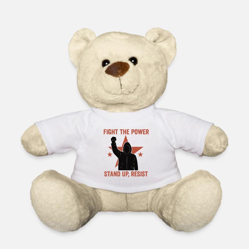 Fight the Power - Teddy - Weiß