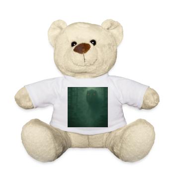 Cloud Forest Dinosaur with Fire Eyes - Teddy Bear - white - Front