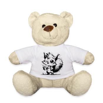 Squirrel another coffee? Always bring it on - Teddy Bear - white - Front