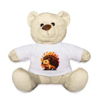 Hérisson à l’aura enflammée - Nounours - blanc - Devant