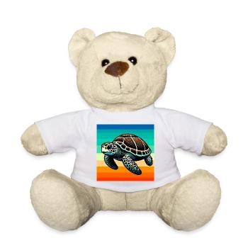 turtle - Teddy Bear - white - Front