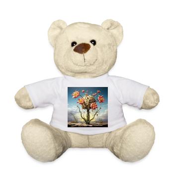 S surrealer Kaktus mit riesigen Blüten - Teddy - Weiß - Vorne