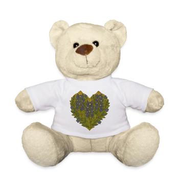 Von Herzen kommende Lupine Floral Texas Bluebonnets - Teddy - Weiß - Vorne