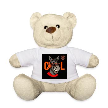 Cool Donkey DJ Logo - Teddy Bear - white - Front