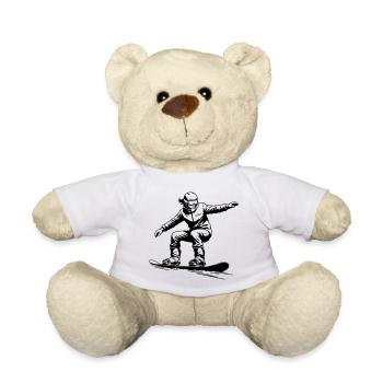 Cool Snowboarder - Snowboard Graphic - Nounours - blanc - Devant