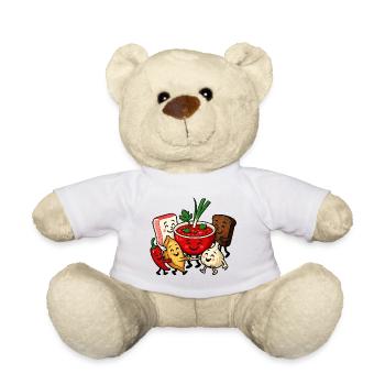 Colorful Borsch Friendship - Teddy Bear - white - Front