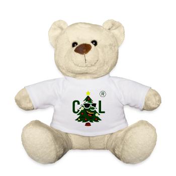 Weihnachtsbaum mit cooler Sonnenbrille - Teddy - Weiß - Vorne