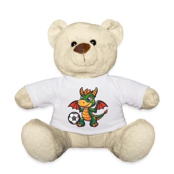 Drache mit Ball - Teddy - Weiß - Vorne