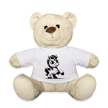 Petit bébé licorne câlin charmant - Nounours - blanc - Devant