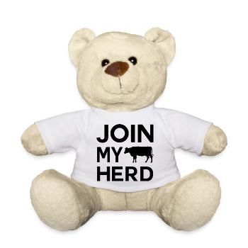 Bauer Design Join My Herd - Teddy Bear - white - Front