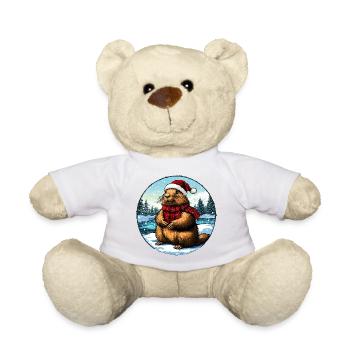Marmots Christmas - Teddy Bear - white - Front