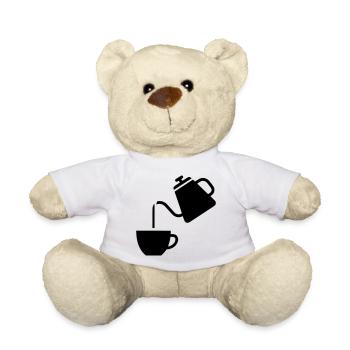 Pour Over Coffee Pot Minimalist - Teddy Bear - white - Front