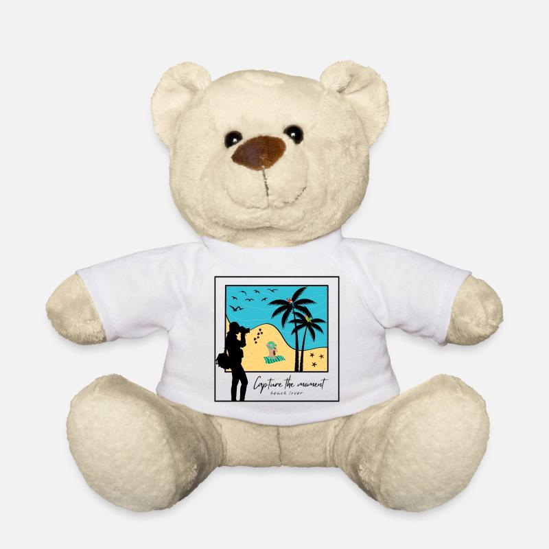 capture the moment beach lover - Nounours - blanc