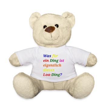 Loa thing? – Funny pun - Teddy Bear - white - Front