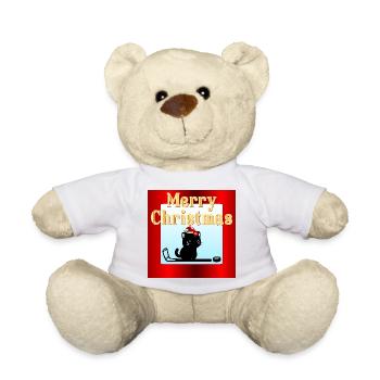 Weihnachts-Katzen-Hockey - Teddy - Weiß - Vorne