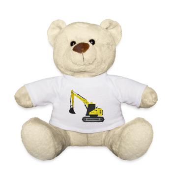 Excavatrice - Nounours - blanc - Devant