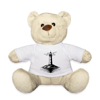 Lumières allumées, départ en tempête - Lighthouse Stories - Nounours - blanc - Devant