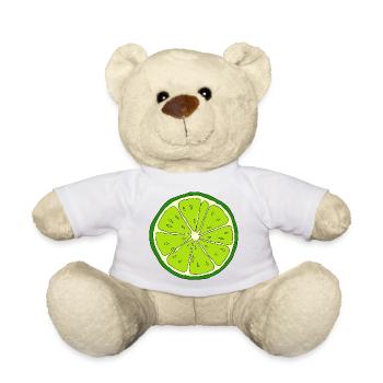 Limettenfarbenes Kostüm, passendes Halloween-Kostü - Teddy - Weiß - Vorne
