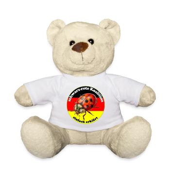 SchwarzRote Regierung kurz erklärt - Teddy - Weiß - Vorne