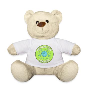Les vendredis pour le Weekend Disco - Nounours - blanc - Devant