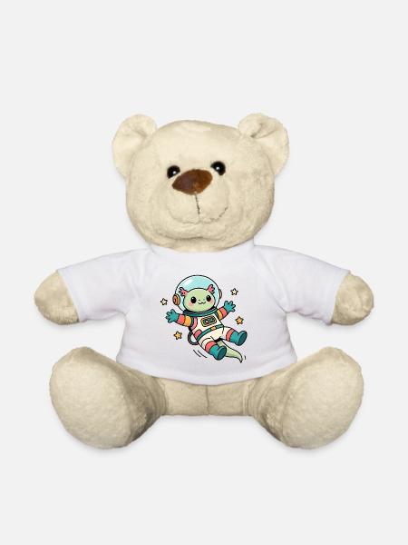 Axolotl Astronaute Kawaii - Nounours - blanc