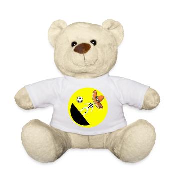 Fiesta Goal Kick: Soccer Meets Sombrero - Teddy Bear - white - Front