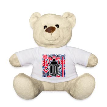 Kaefer im Retro-Pop-Art Look - Teddy - Weiß - Vorne
