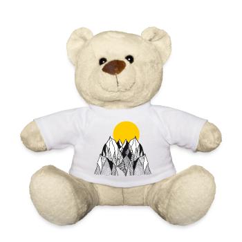 Golden Sun over Mountain Peaks - Teddy - Weiß - Vorne