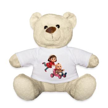 LASS UNS WEGFLIEGEN – Baby & Kinder - Teddy - Weiß - Vorne