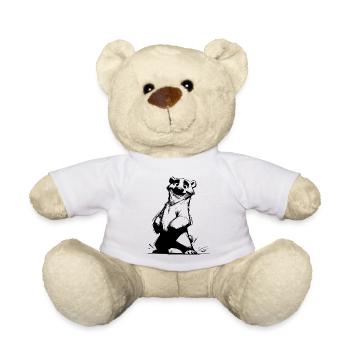Smiling Polar Bear Favorite Mascot Sketch - Teddy Bear - white - Front