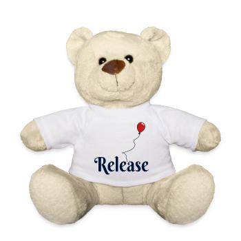 Ballon de libération - Nounours - blanc - Devant