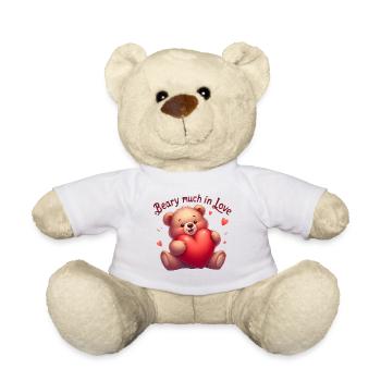 Teddybär mit Herz für Liebende - Teddy - Weiß - Vorne