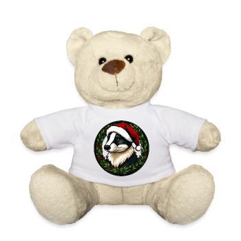 Weihnachten Dachse - Teddy - Weiß - Vorne
