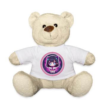 Neon-Chibi in Cyberstadt - Teddy - Weiß - Vorne