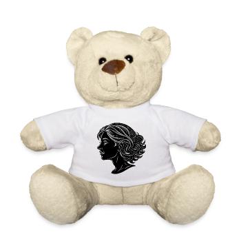 Tête de femme - Nounours - blanc - Devant