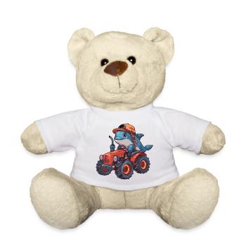 Delfin Traktor Farmer - Teddy - Weiß - Vorne