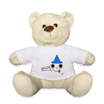 Petit Magicien Koppie au Chapeau Bleu - Nounours - blanc - Devant