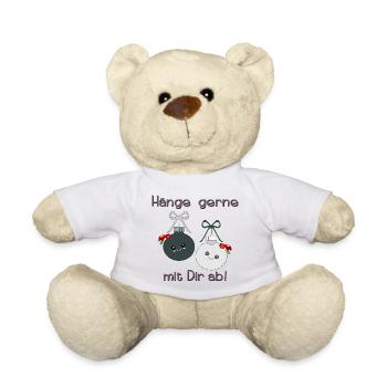 Weihnachtskugeln Weihnachten Freunde - Teddy - Weiß - Vorne