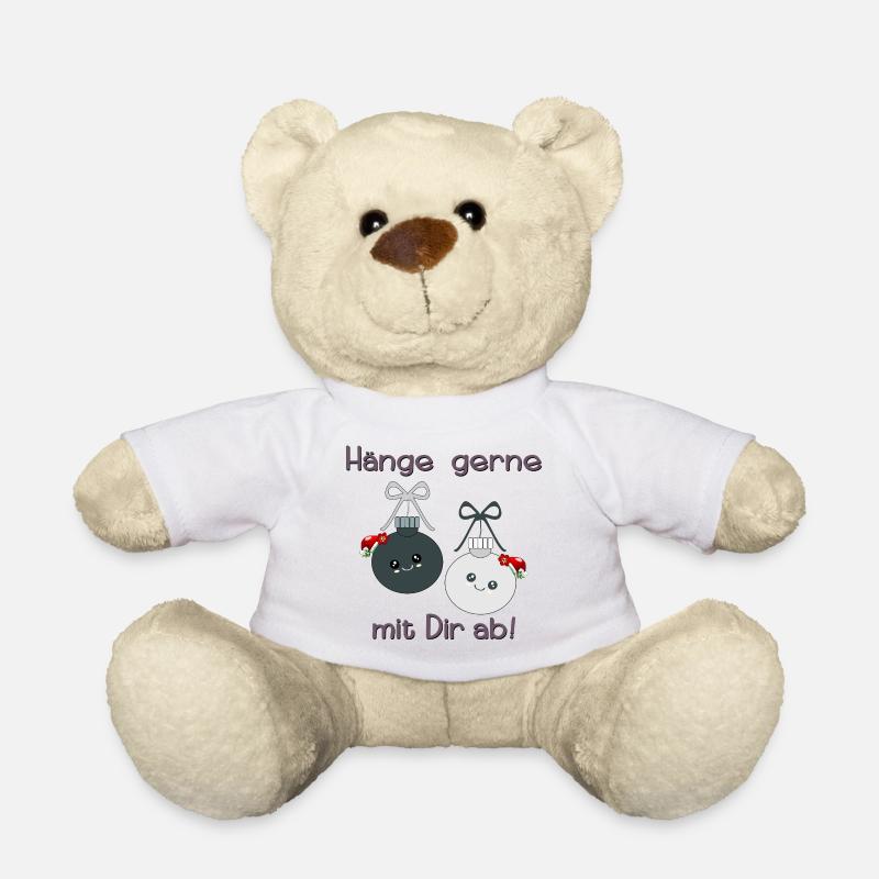 Weihnachtskugeln Weihnachten Freunde - Teddy - Weiß