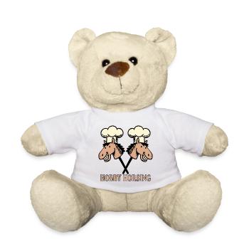 Funny Cooking Hobby Horsing - Teddy Bear - white - Front