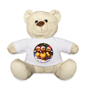 Caneton du Père Noël - Nounours - blanc - Devant