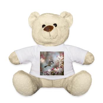 Flight in the Magic of Blossoms – Spring Morning - Teddy Bear - white - Front