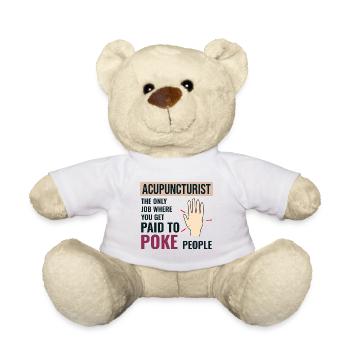 Un acupuncteur payé pour piquer les gens professionnel - Nounours - blanc - Devant