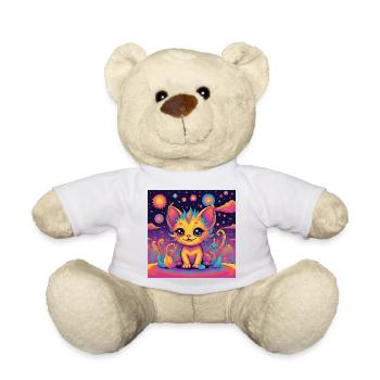 Chaton CosmiColor Arc ciel - Nounours - blanc - Devant