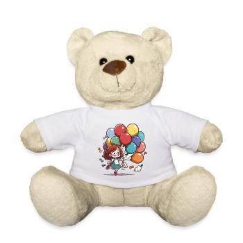 Balloon Parade Girls - Teddy Bear - white - Front